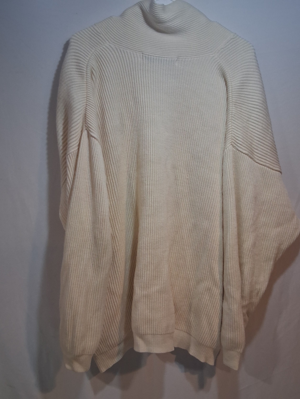 Scott Cream Ribbed Button-Front Women's Cardigan - Picture 2 of 3